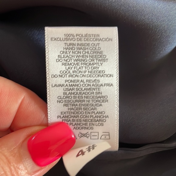 UK STYLE French Connection semi sheer tunic top sleeveless bugle beads bottom M - Picture 12 of 12